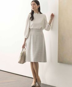 組曲 【KUMIKYOKU NAVY】ジョーゼットシフォン ブラウス