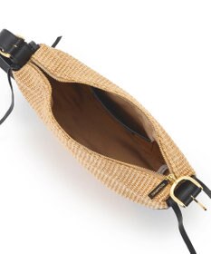 23区 VIOLAd'ORO ラフィアシート レザーコンビ ワンハンドルバッグ