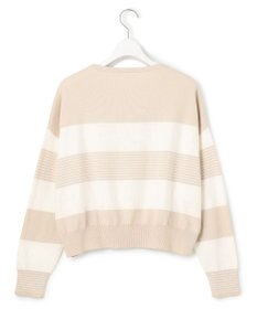 23区 【洗える】コットンポリエステルストレッチ ショート ニット