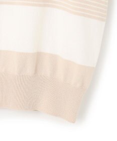 23区 【洗える】コットンポリエステルストレッチ ショート ニット