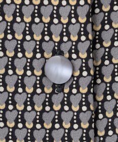 自由区 【洗える】ジオメトリックハートプリント ワンピース