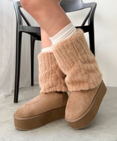 WEGO 【暖かい】2wayムートンタッチブーツ