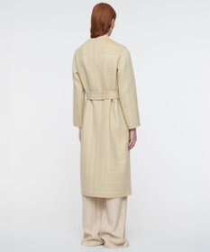 JOSEPH ジオメトリック ダブルフェイス ロングウールコート