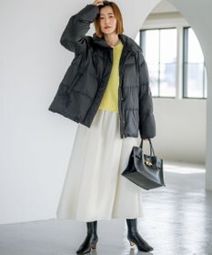 23区 S 【洗える】ウールカシミヤ パフスリーブ ニット