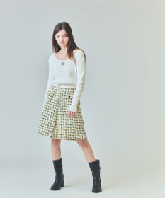 GRACE CONTINENTAL チュールヤーンツイードパンツ