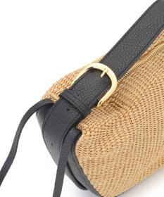 23区 VIOLAd'ORO ラフィアシート レザーコンビ ワンハンドルバッグ