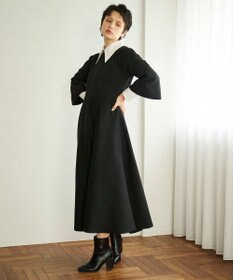 #Newans 【アイロンいらず】尖り襟ギャザースリーブブラウス