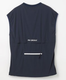 PW CIRCULUS 【撥水加工 / 小さくまとまる】【UNISEX】オーバーサイズ パッカブルベスト ゴルフウェア メンズ レディース