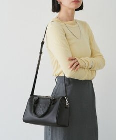 russet 《composition》レザー2WAYミニボストンバッグ(CE-1684)