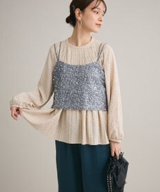 Green Parks スパンコールキャミビスチェ