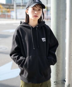 WEGO 【裏起毛/ユニセックス着用ITEM】リラックスフィットグラフィックパーカー
