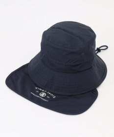 23区GOLF 【UNISEX】日常使いもしやすいシンプルデザイン 首後ろもしっかケアするネックカバー付バケットハット ギフトにもおすすめ◎