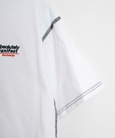 WEGO アウトステッチグラフィックショートT