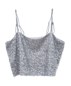 Green Parks スパンコールキャミビスチェ