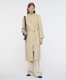 JOSEPH ジオメトリック ダブルフェイス ロングウールコート