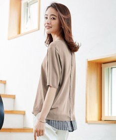 J.PRESS LADIES 【洗える】シャインバックキュプラ ニット