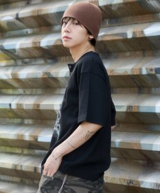 WEGO 【ユニセックス着用ITEM】グラフィックヘンリーネックT（SS）