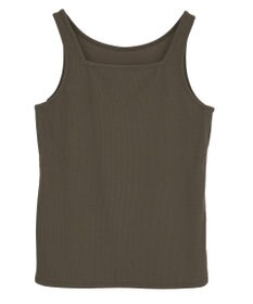 YECCA VECCA 2wayスクエアリブタンクトップ