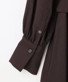 自由区 【洗える】ボリュームスリーブシャツ ドレス