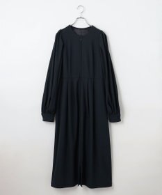 #Newans 【セレモニーにも】〈亀恭子さんコラボ〉ボリュームスリーブロングワンピース