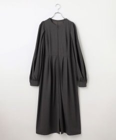 #Newans 【セレモニーにも】〈亀恭子さんコラボ〉ボリュームスリーブロングワンピース