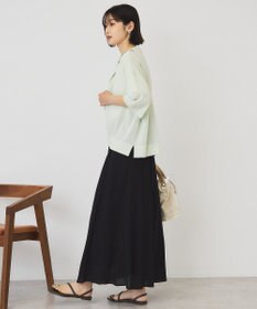 AMERICAN HOLIC 襟付き5分袖ニットカーディガン