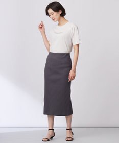 J.PRESS LADIES 【洗える】リブ ナロー スカート