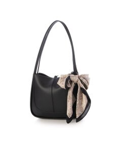 UNBILLION カシュカシュ cachecache / スカーフチャーム付きロングハンドルトート