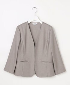 J.PRESS LADIES L OXIJEWEL ストレッチ ノーカラー ジャケット