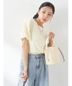 earth music&ecology チュールフリルプルオーバー