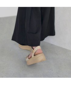 MODE ET JACOMO <noyau>厚底サテンベルクロスポーツサンダル