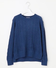 J.PRESS LADIES NEP クルーネック ケーブルニット