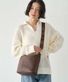 russet 《WEB限定》スタンダードミニショルダーバッグ <エンボスモノグラム>(CE-1718-WEB)