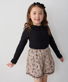 ANY KIDS 襟リボンカットソー