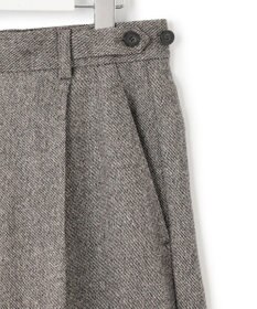 23区 S ラメミックスツイード タック ワイド パンツ