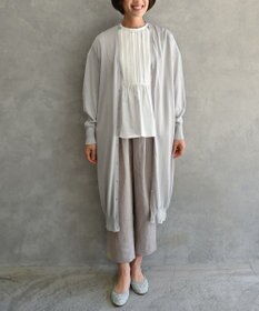 muuc 〈高品質シルク＆スーピマ超長綿〉〈洗えるニット〉〈通年着られる〉シルクコットンのロングカーディガン