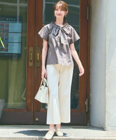 ANY SIS 【ストレッチ・接触冷感・撥水・UVカット・洗える】エアリーストレッチ ワイドパンツ