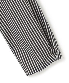 23区 【洗える】ブラウスライクジャージー ストライプ カットソー