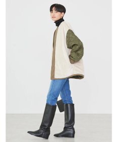 AMERICAN HOLIC キルポカリバーシブルキルティングミディコート