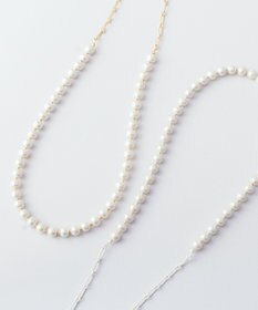 Pisceans コットンパール&フィガロチェーンネックレス