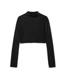 Chacott モックネック・ショートトップ (サーモギア(R)糸使用）