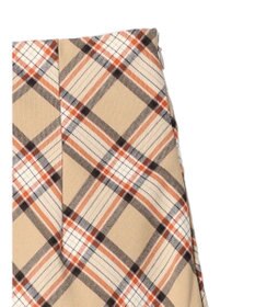 earth music&ecology チェック柄ナロースカート