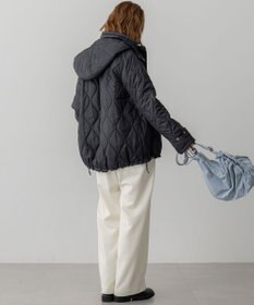 23区 L 【洗える】ナチュラルストレッチサキソニー ベイカー ドロスト パンツ