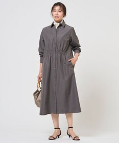 J.PRESS LADIES L 【WEB限定カラーあり】TC ライトタンブラー シャツワンピース