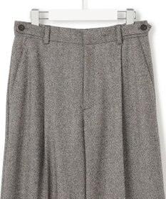 23区 S ラメミックスツイード タック ワイド パンツ