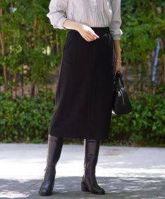 J.PRESS LADIES 【洗える】デュアルウォームポンチ スカート