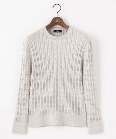 JOSEPH ABBOUD 【オリジナルオーガニックコットン使用/サスティナブル】JOE COTTONケーブル クルーネックセーター
