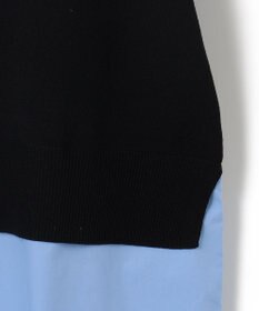 ICB L 【WEB&一部店舗限定カラーあり】クロスコンビ ニットプルオーバー