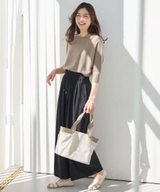 ANY 【新色追加/ウエストゴム】清涼リラックスハイウエストパンツ