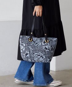 TOPKAPI 【TREASURE TOPKAPI】ジャガード生地 総柄 ミニ トートバッグ